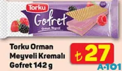 TORKU ORMAN MEYVELİ KREMALI GOFRET 142 G
